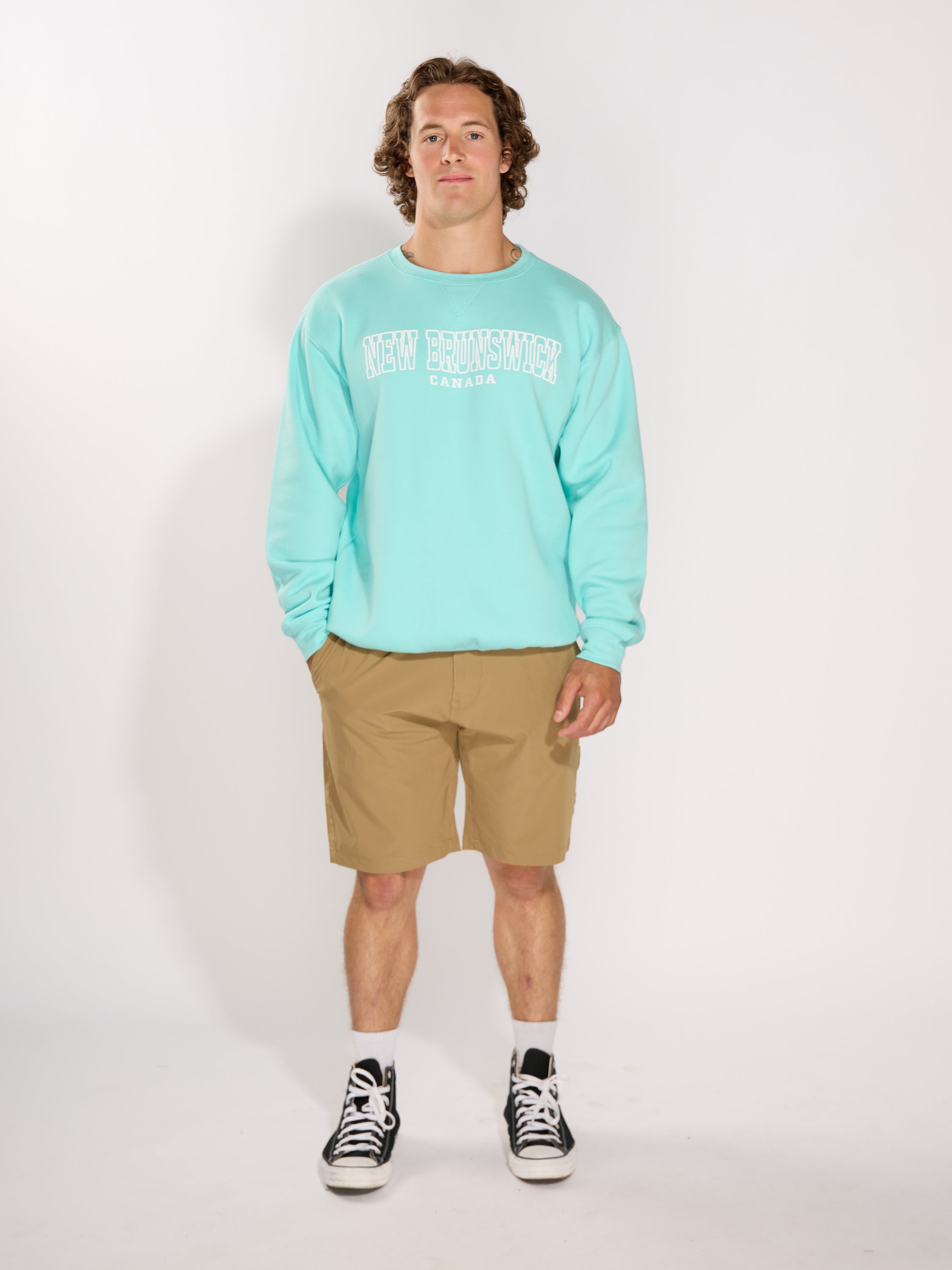 New Brunswick Stencil Puff Crew Sweatshirt