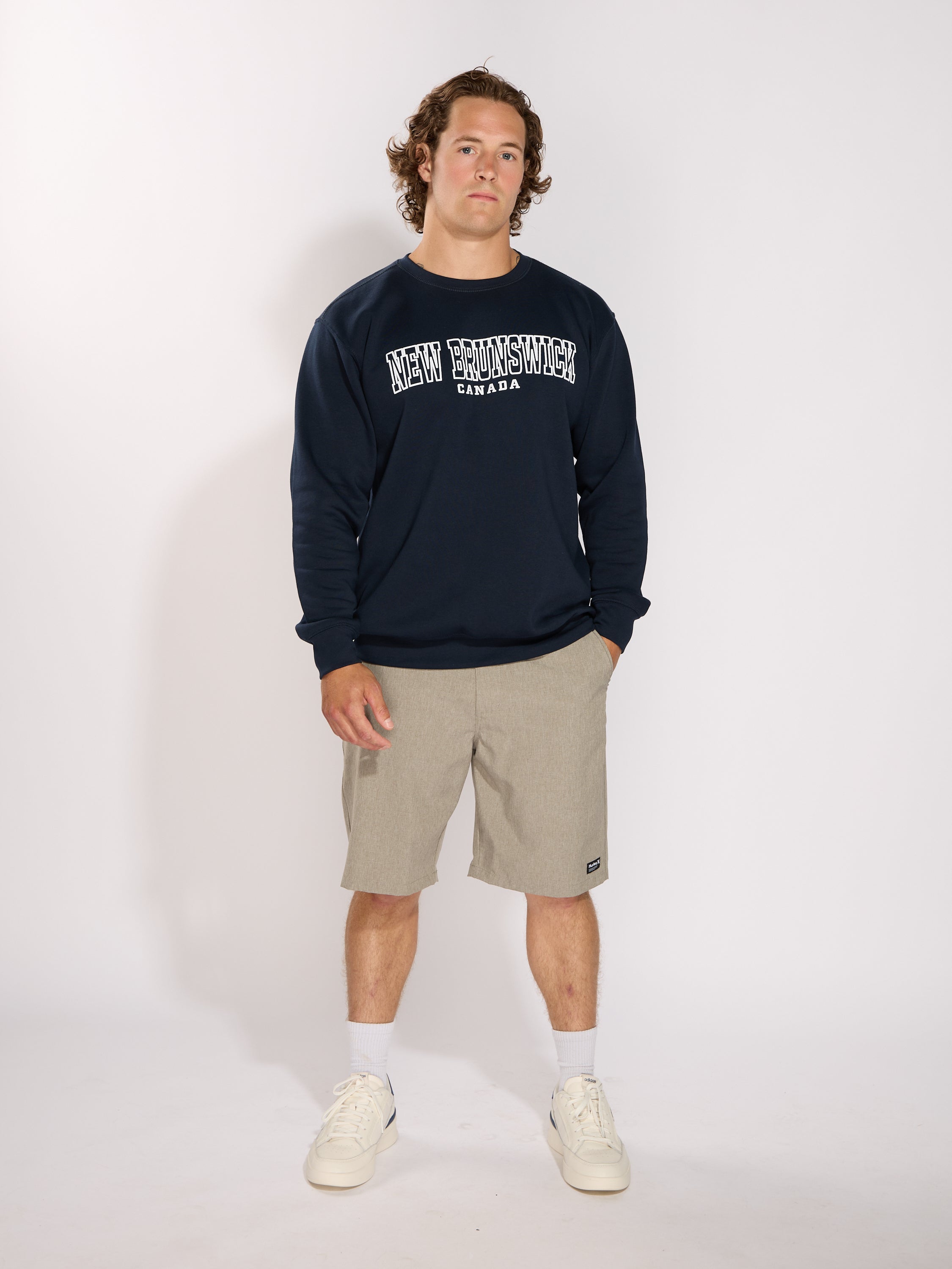 New Brunswick Stencil Puff Crew Sweatshirt