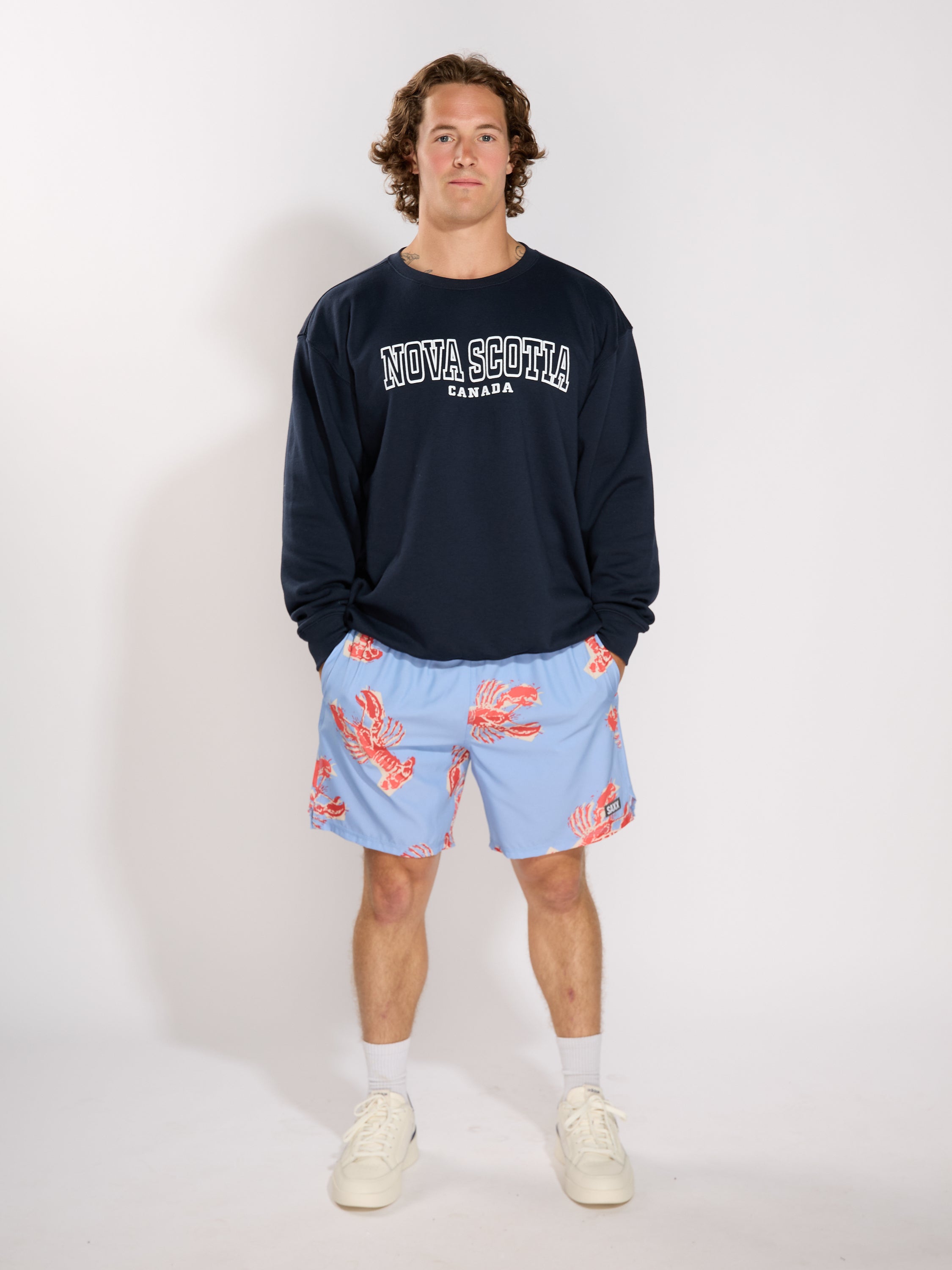 Nova Scotia Stencil Puff Crew Sweatshirt