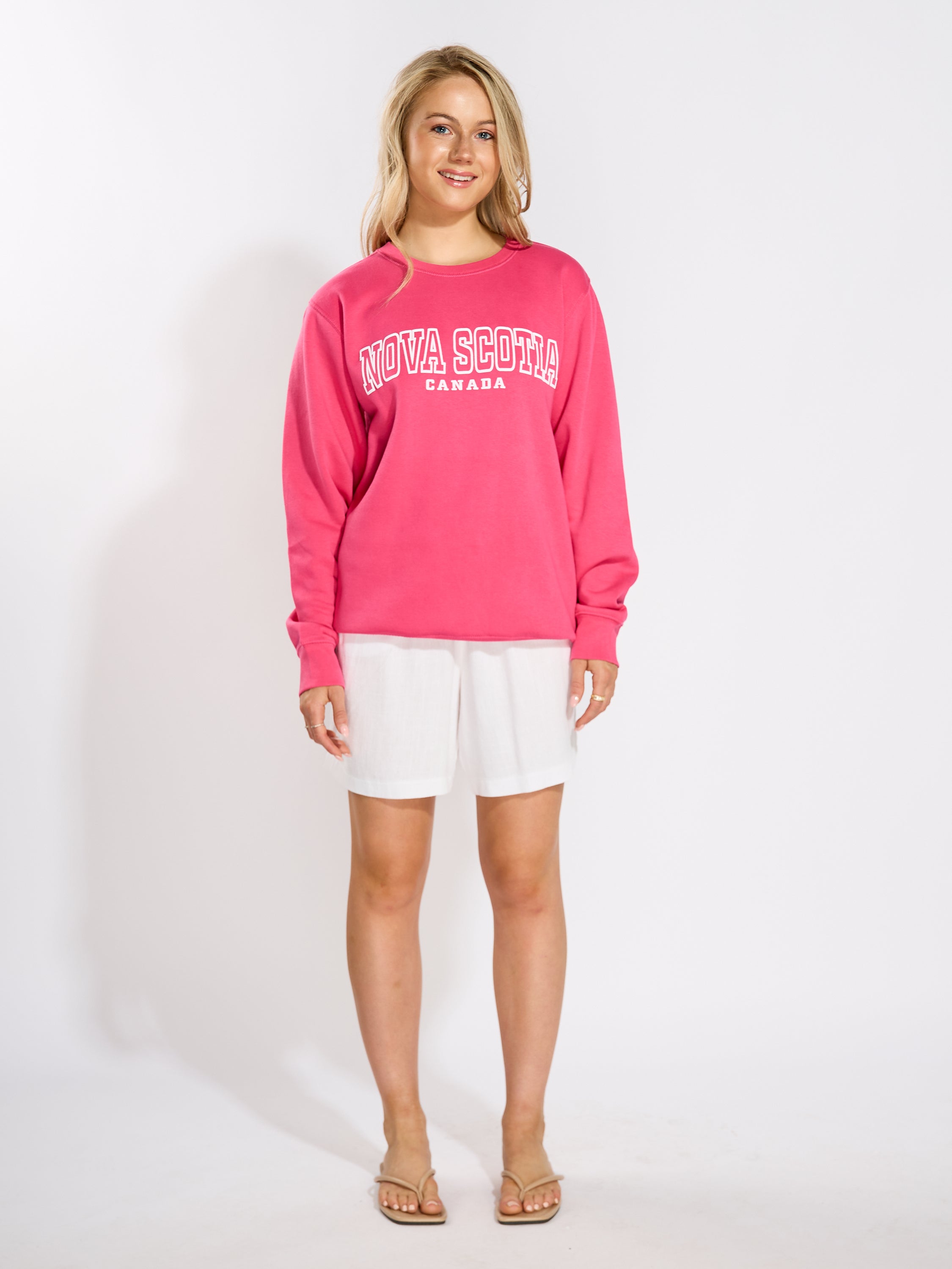 Nova Scotia Stencil Puff Crew Sweatshirt