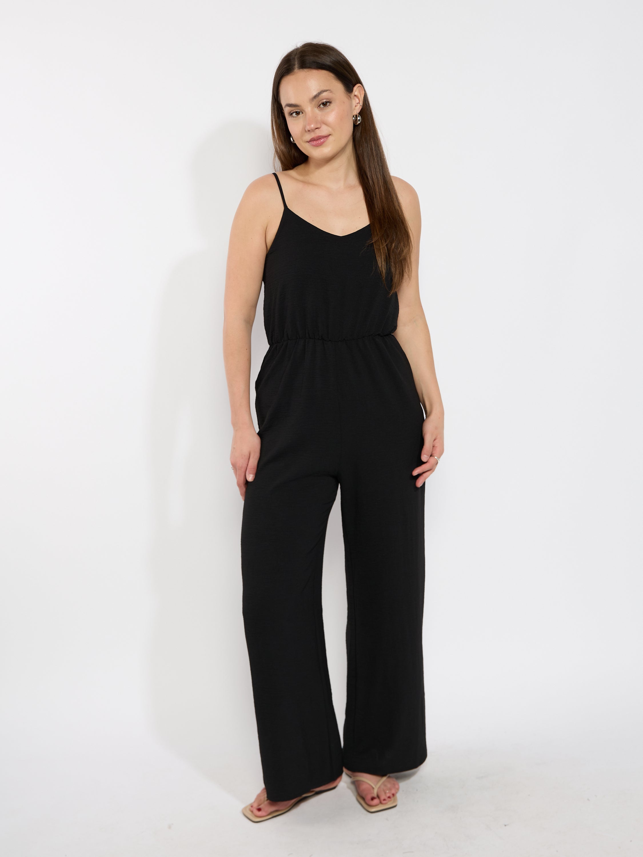 V-Neck Jumpsuit