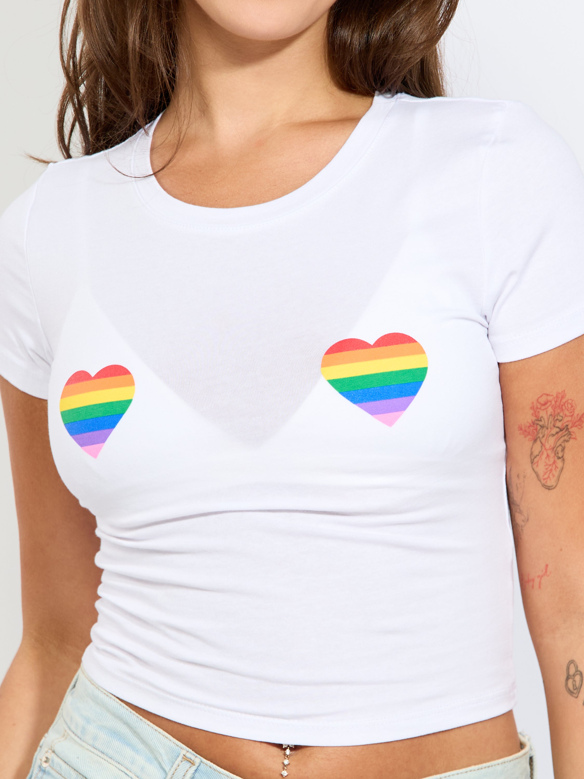 Pride Hearts Baby Tee