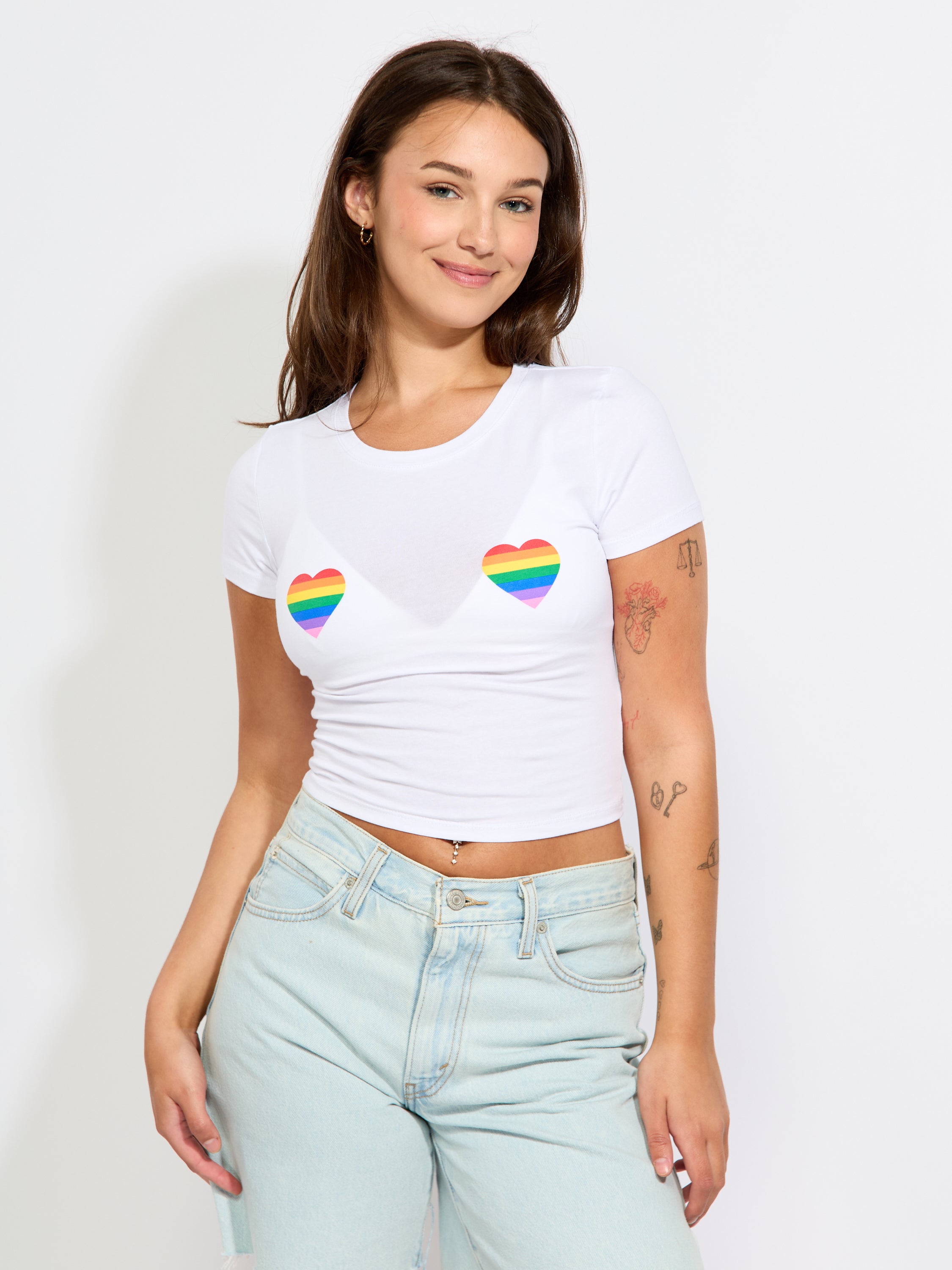Pride Hearts Baby Tee