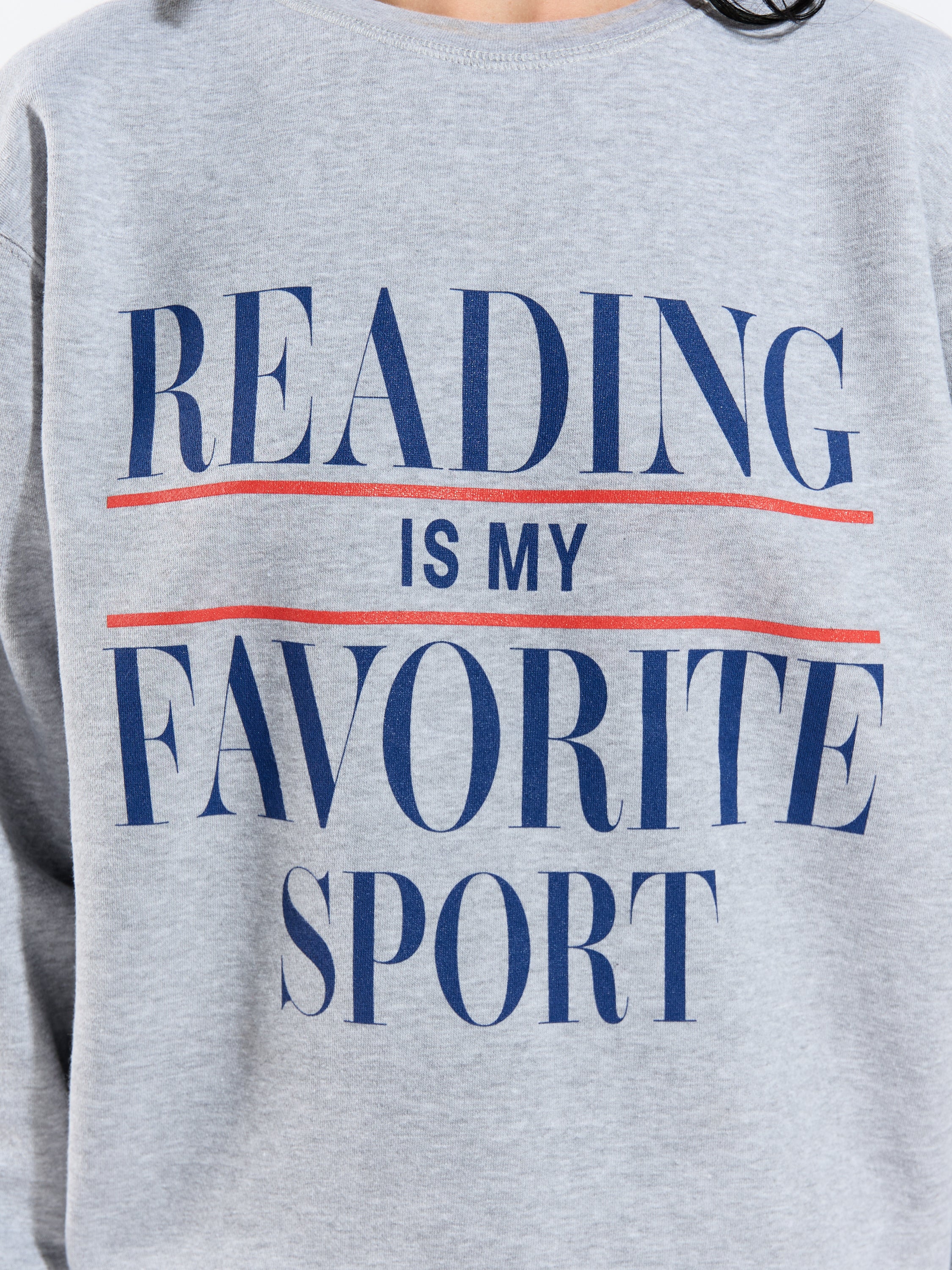 Reading Is My Favorite Sport Crew Sweatshirt