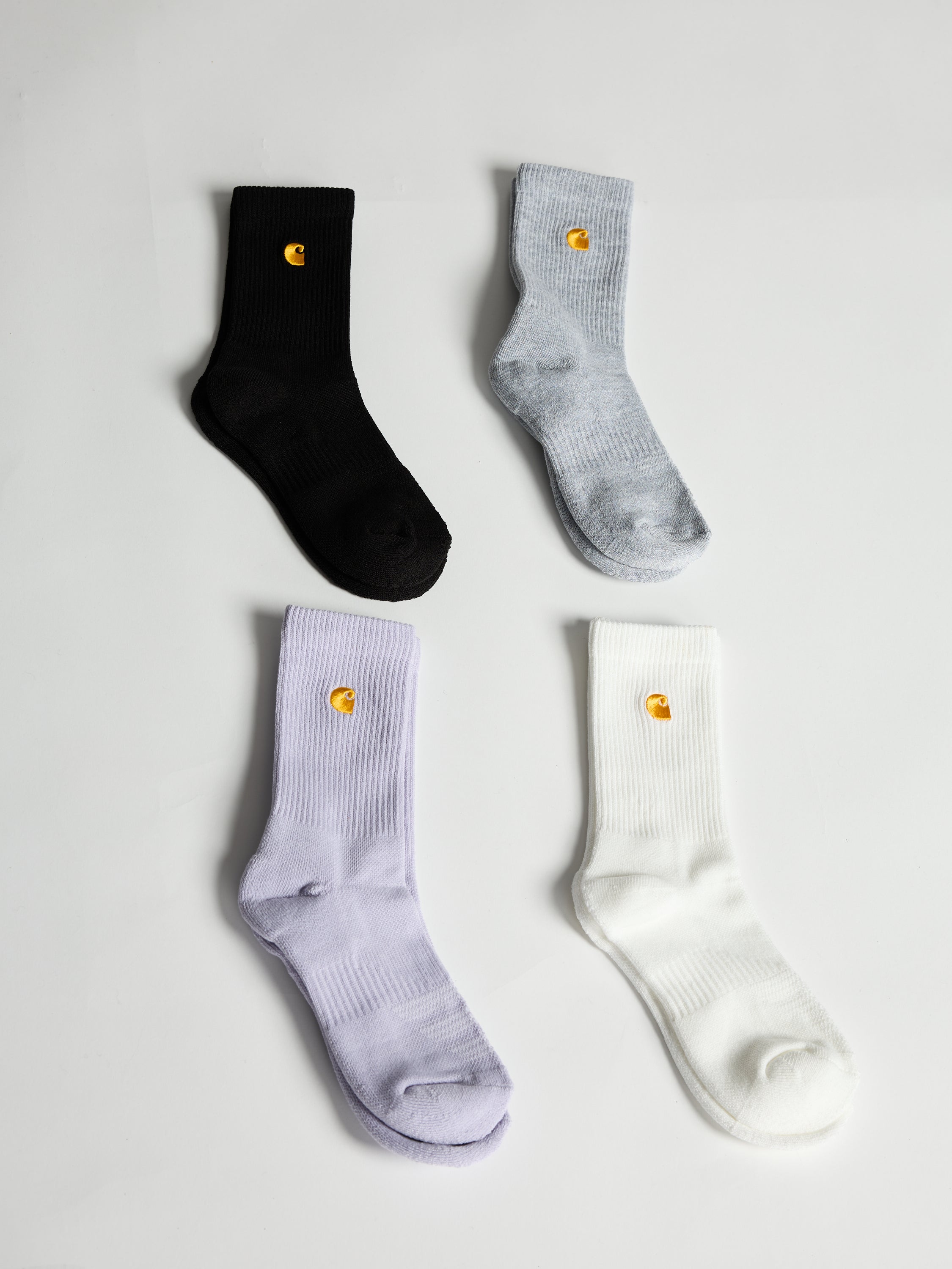 Carhartt Midweight Embroidered Youth Crew 4-Pack Socks