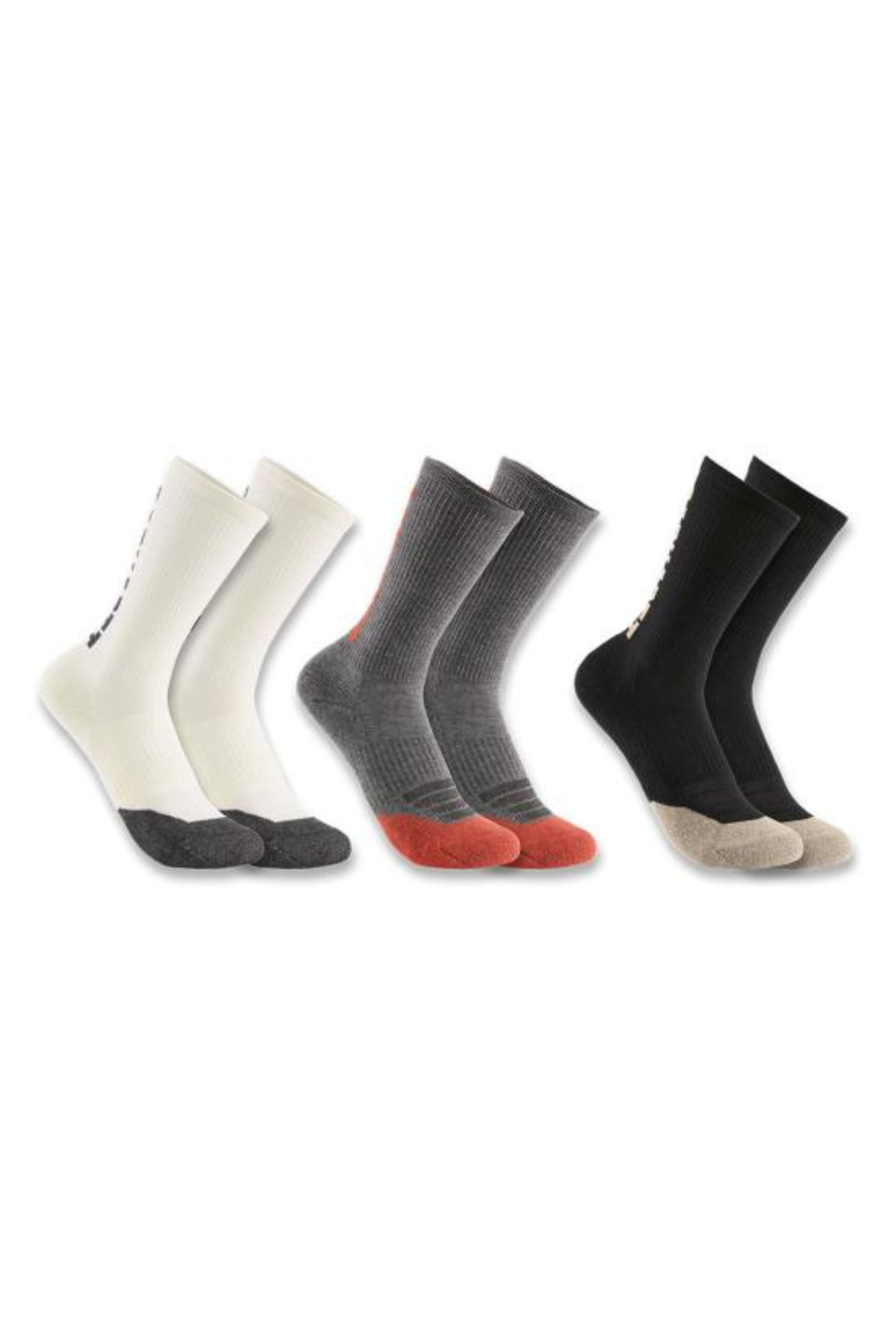 Midweight Cotton Blend Logo Crew Socks 3 Pack