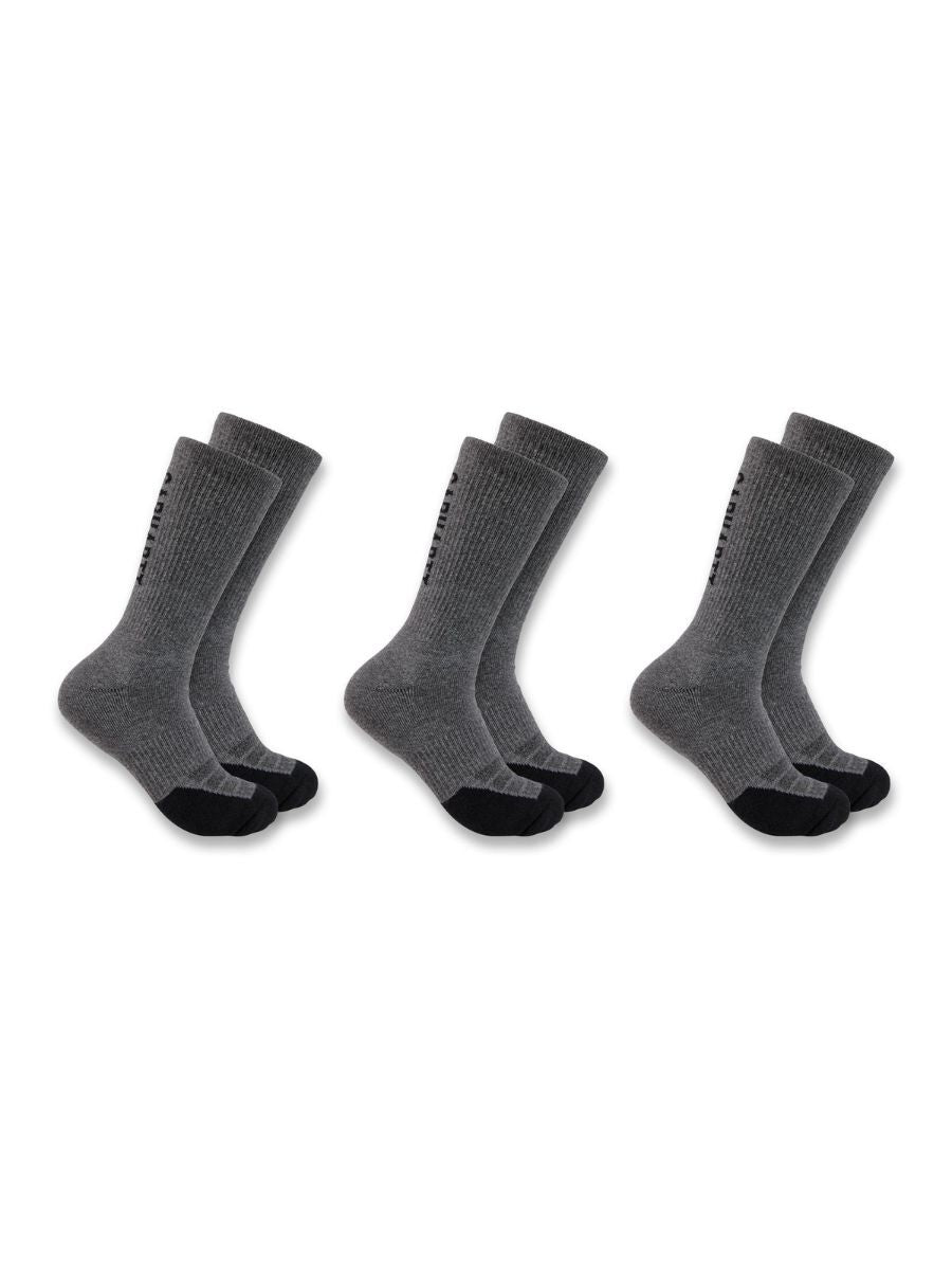 Carhartt Force Logo Crew 3-Pack Socks