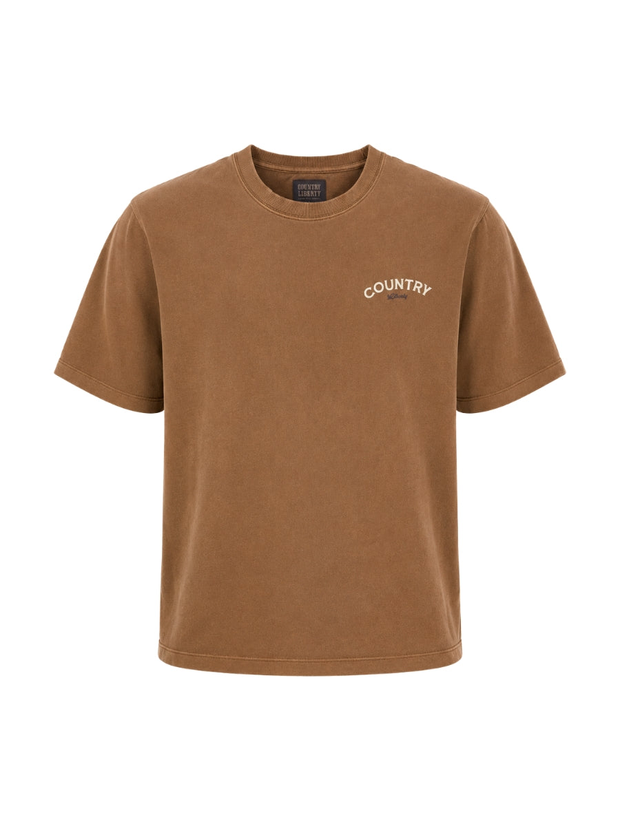 Country Liberty Saddle Bronco T-Shirt