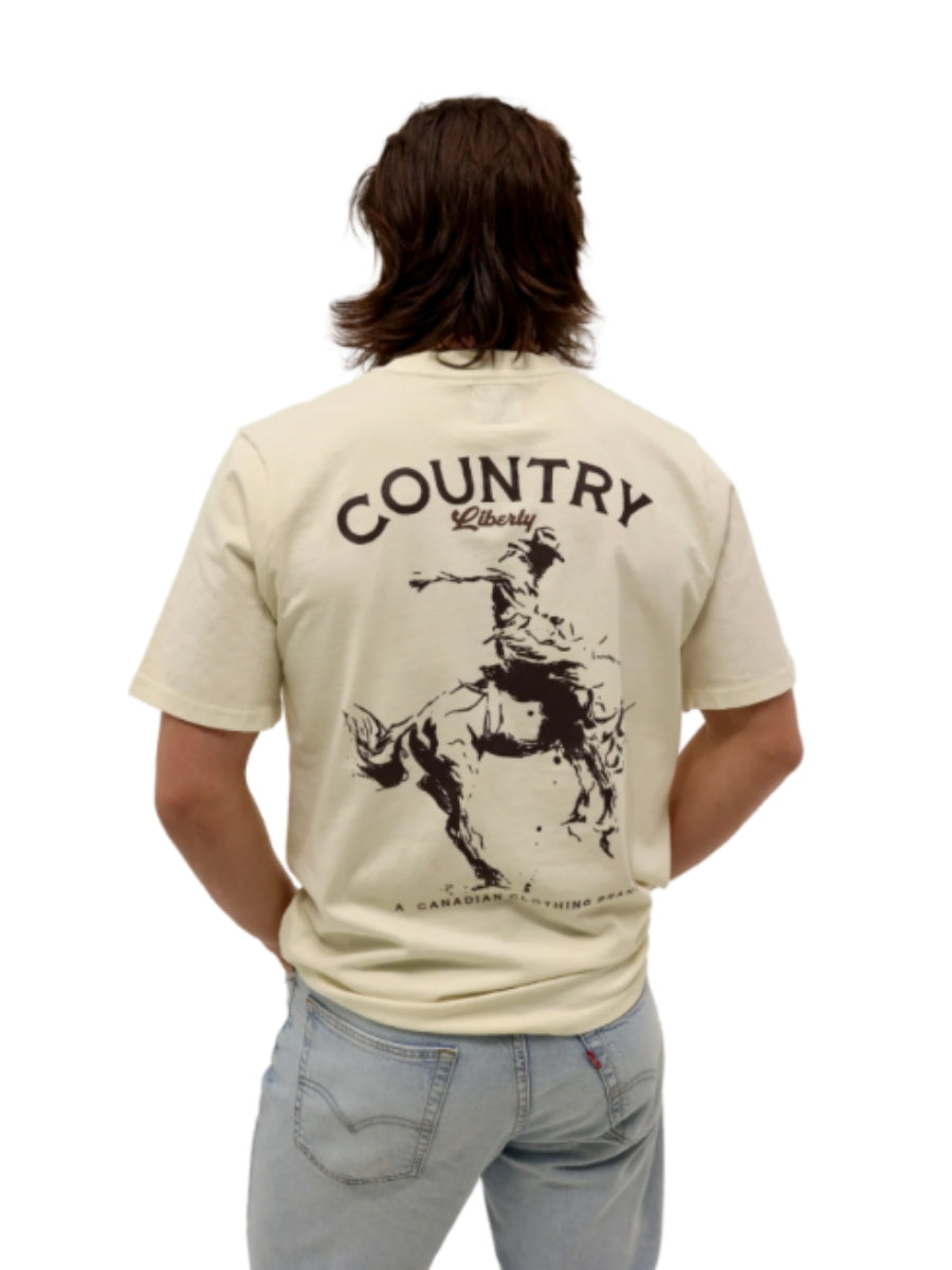 Country Liberty Saddle Bronco T-Shirt
