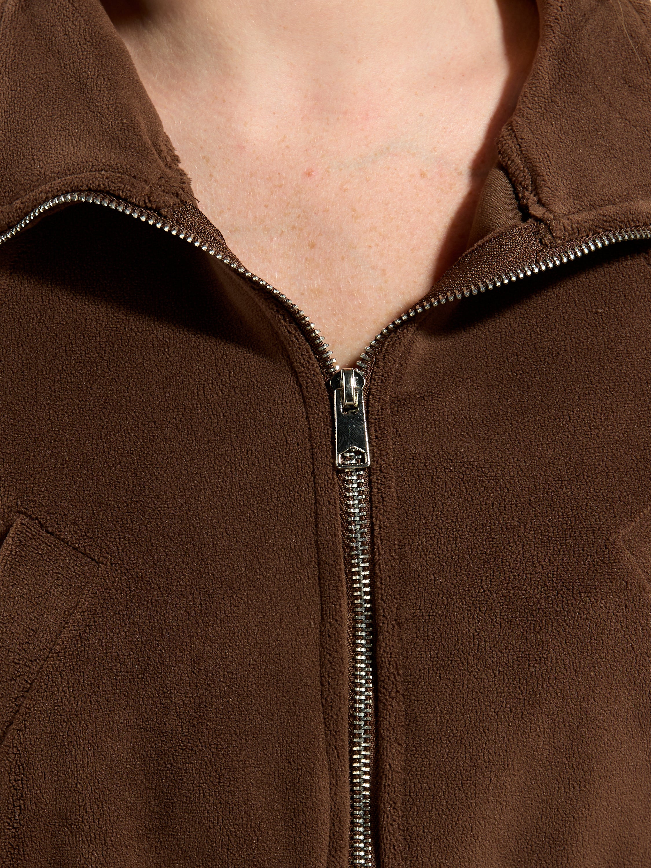 Skylar Cozy Soft Fleece High Neck Zip Jacket