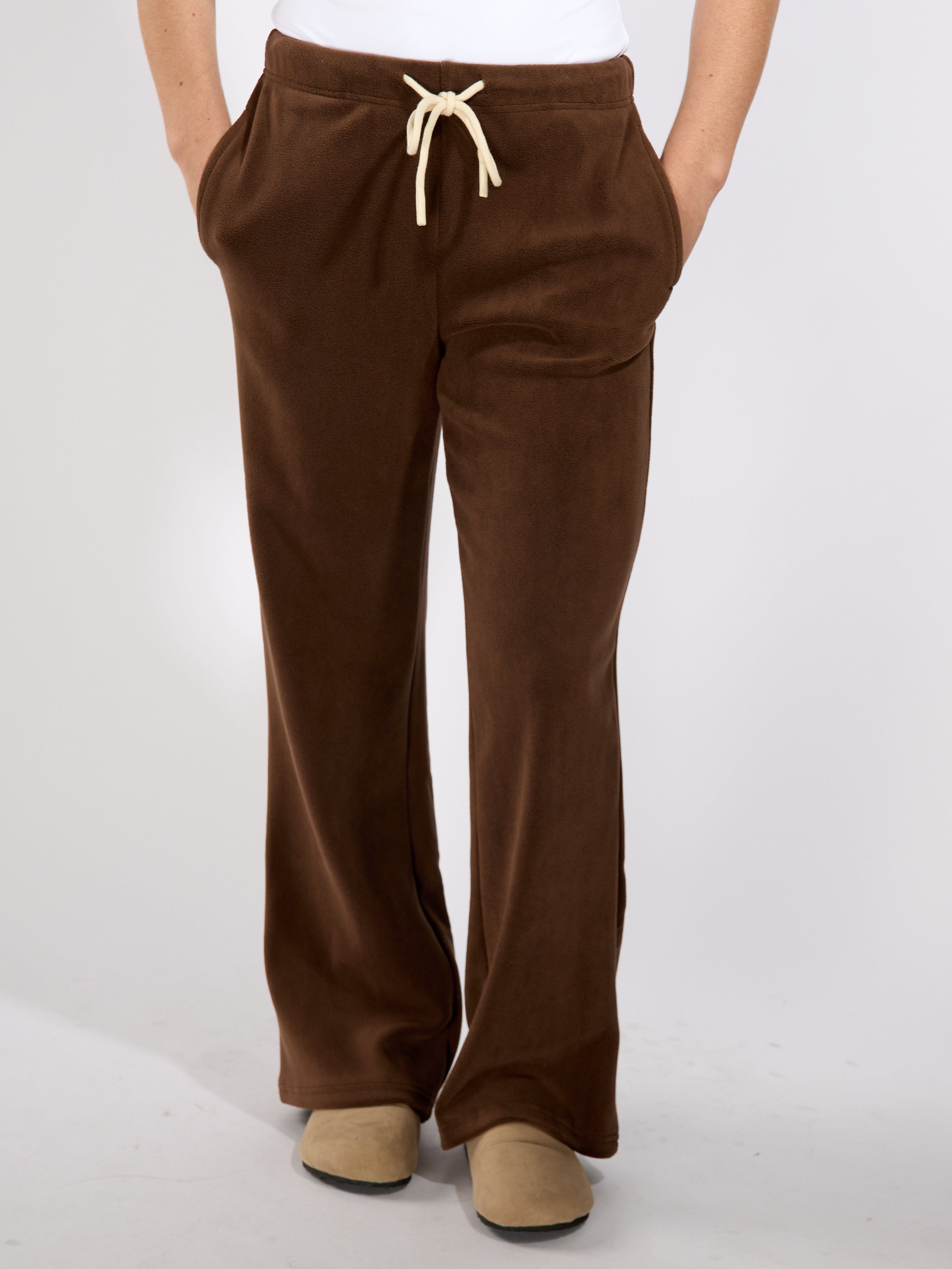 Skylar Cozy Fleece Wide Leg Sweatpant