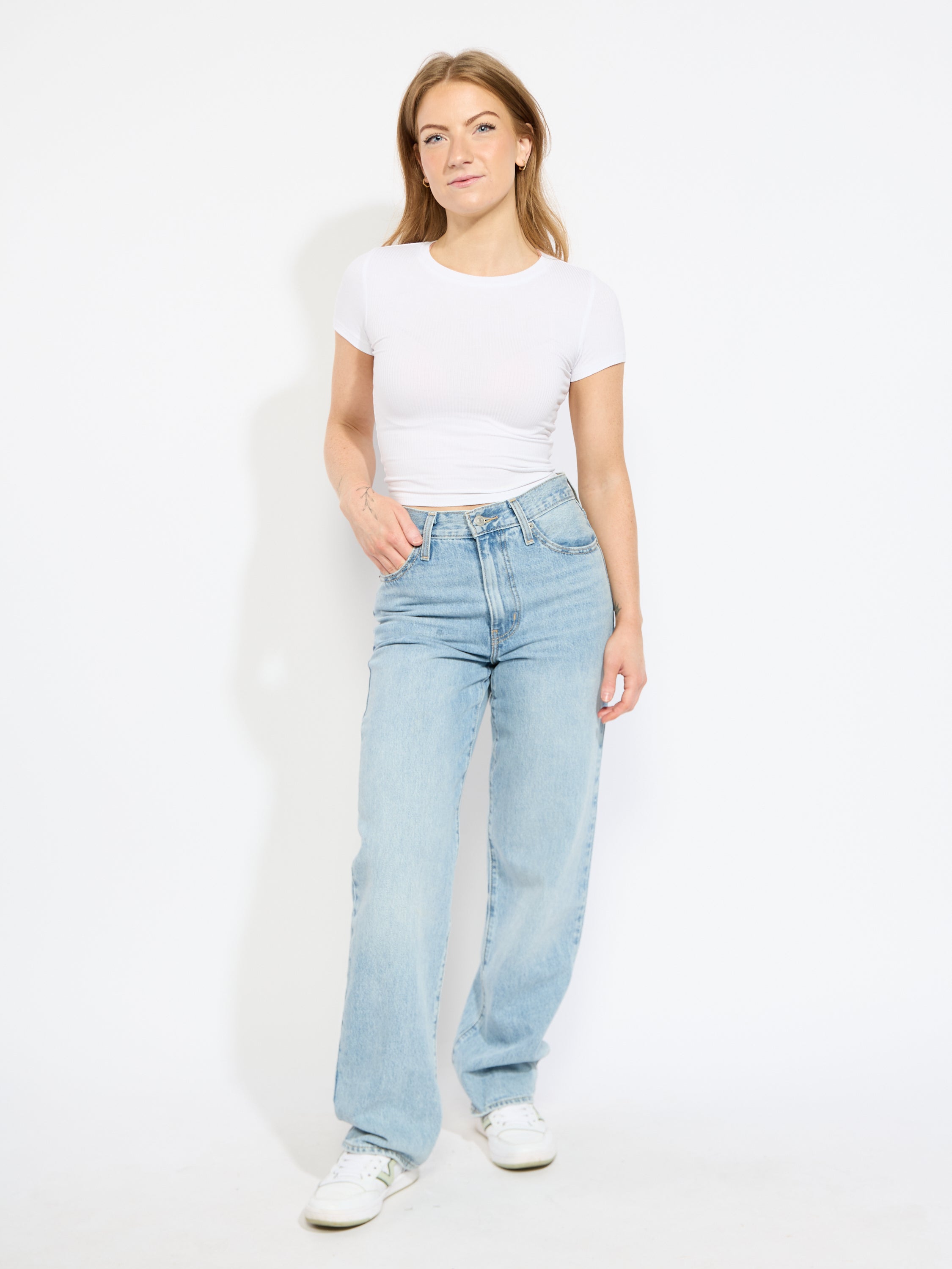 Ribbed Highneck Tee