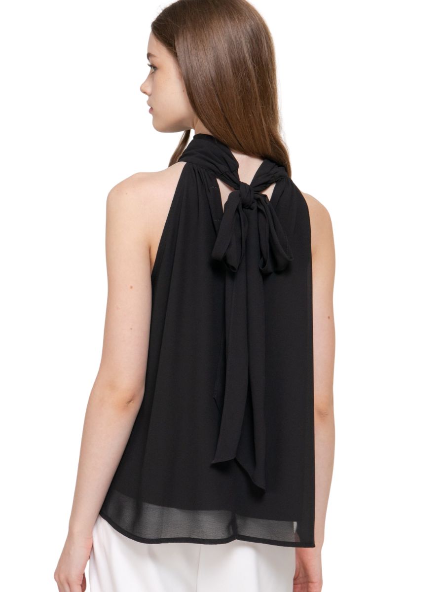 Anne High Neck Chiffon Blouse