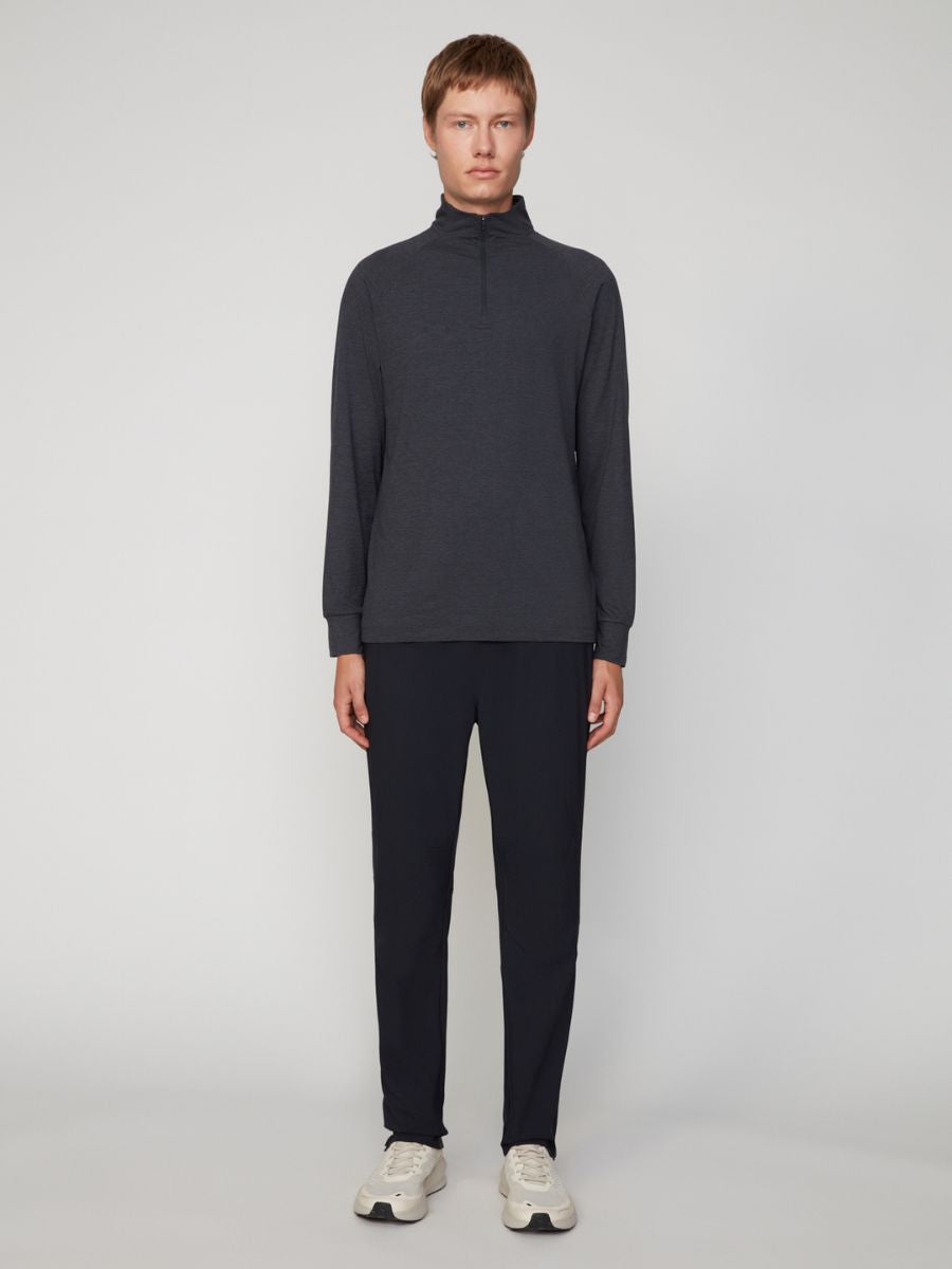 Projek Raw 1/4 Zip Mock Neck Space Dye Sweatshirt