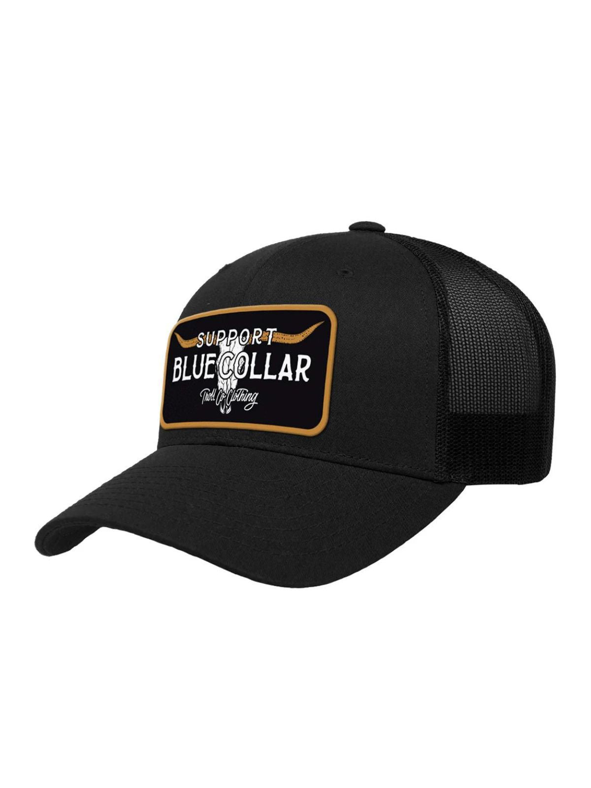 Troll Co. Blue Collar Barricade Curved Brim Hat