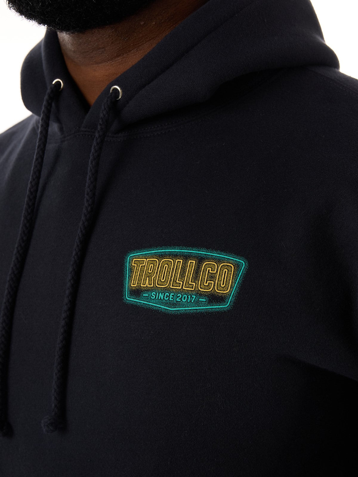 Troll Co. WHUS Neon Navy Hoodie