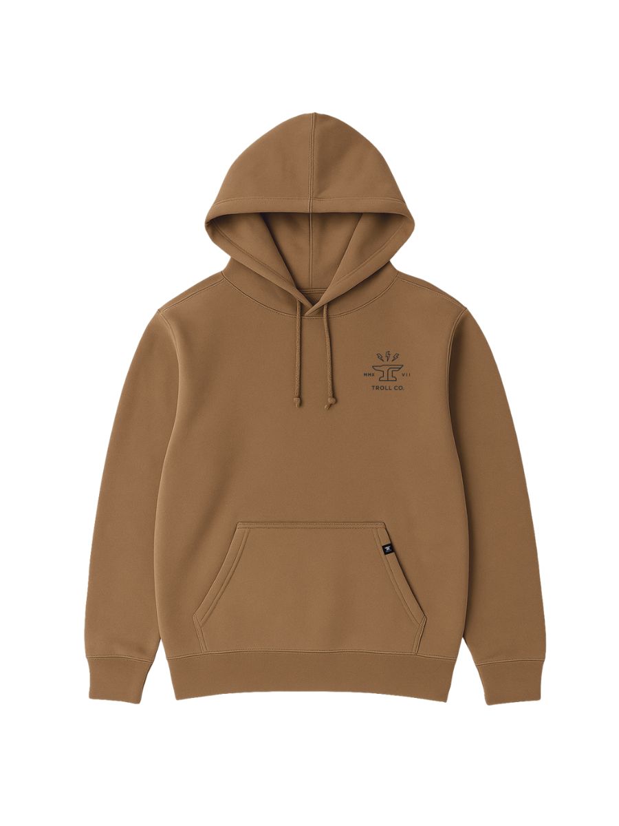 Troll Co. Sand Brown Twisting Wrenches Hoodie