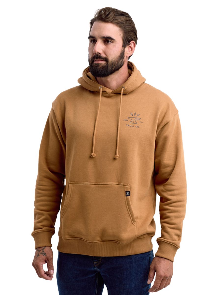 Troll Co. Sand Brown Twisting Wrenches Hoodie