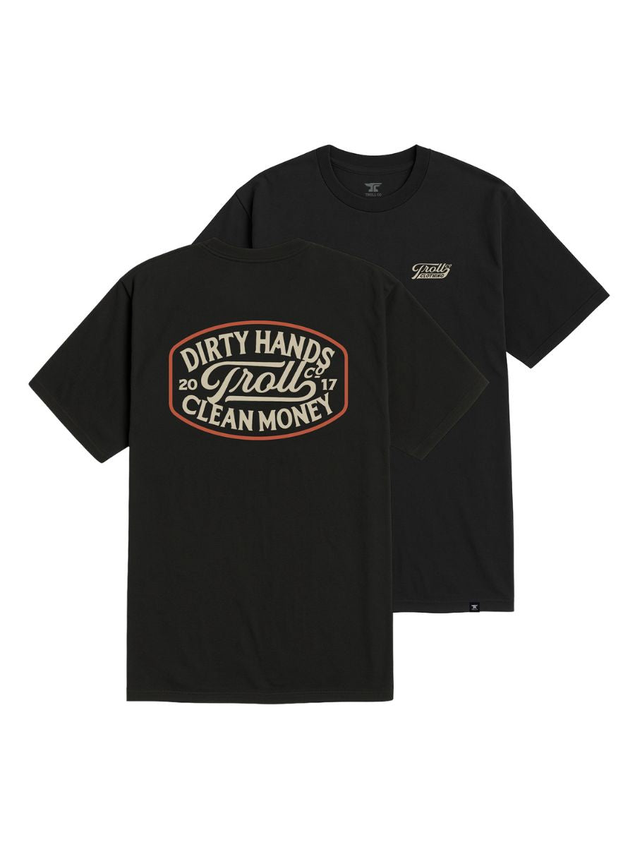 Troll Co. Dirty Hands Clean Money Model Tee
