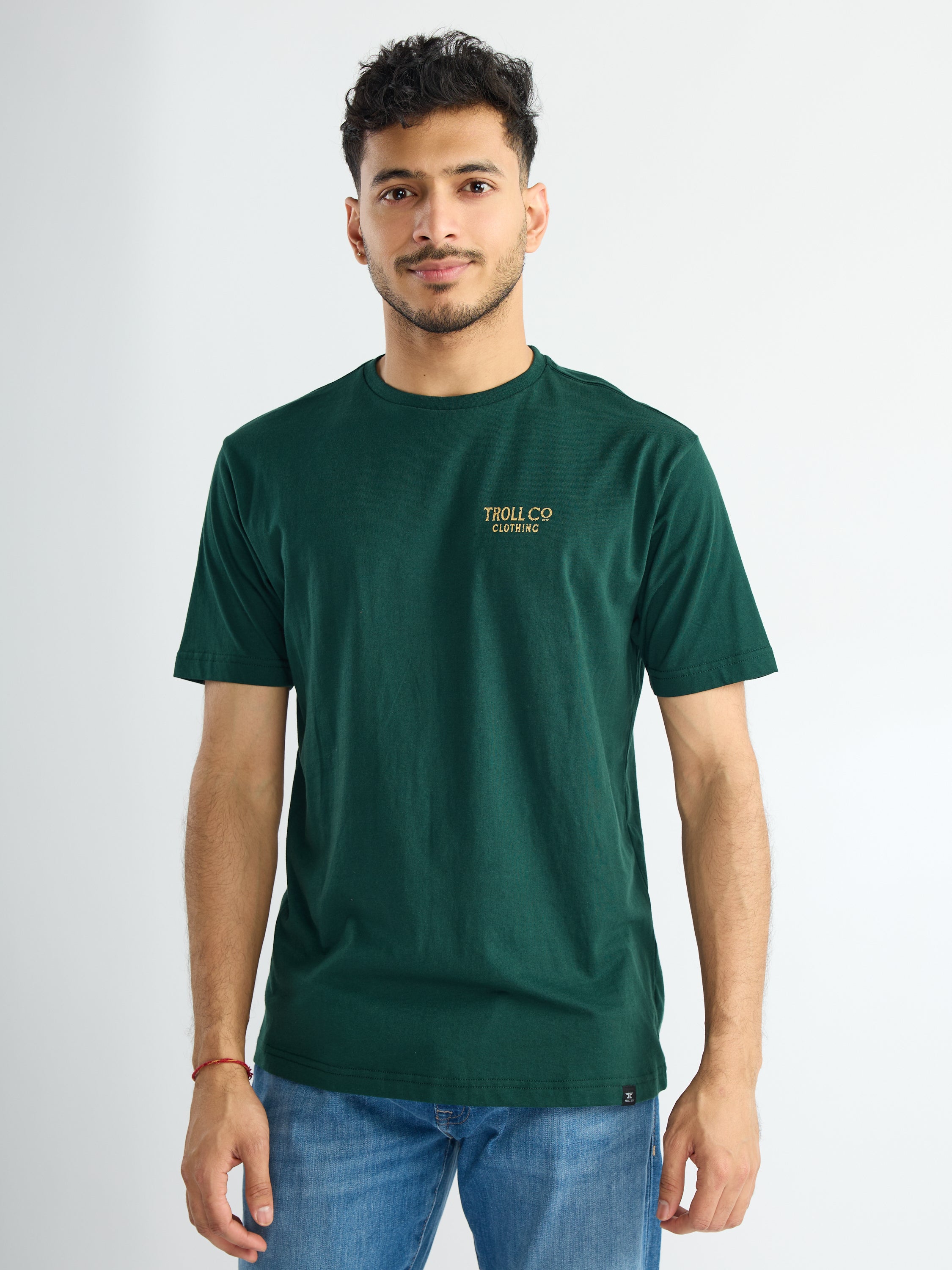 Troll Co. Forest Green Work Acres Tee