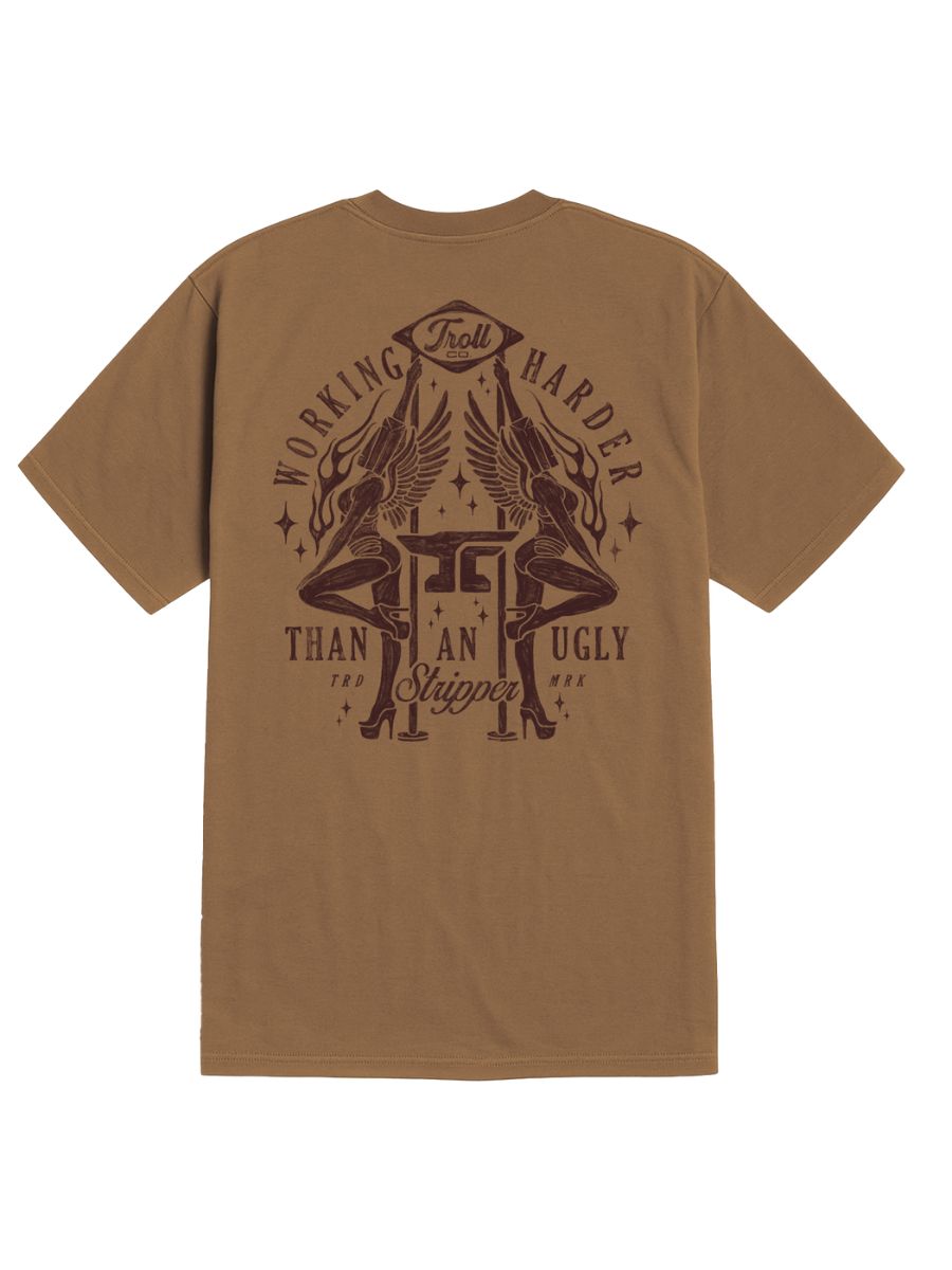 Troll Co. WHUS Twin Graphic Sand Brown  Tee