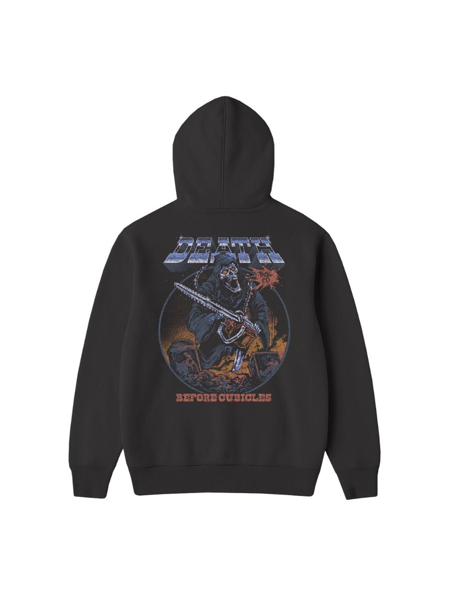 Troll Co. Death Before Cubicles Reaper Hoodie