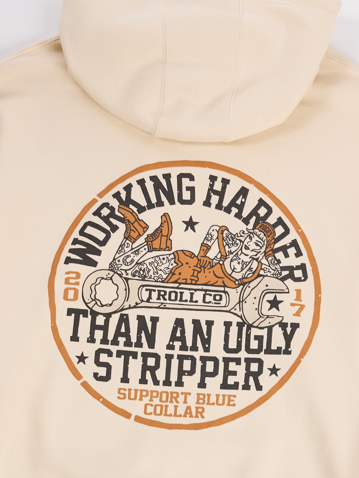 Troll Co. WHUS Poser Natural Hoodie