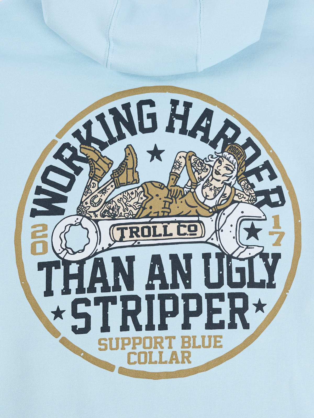 Troll Co. WHUS Poser Blue Hoodie