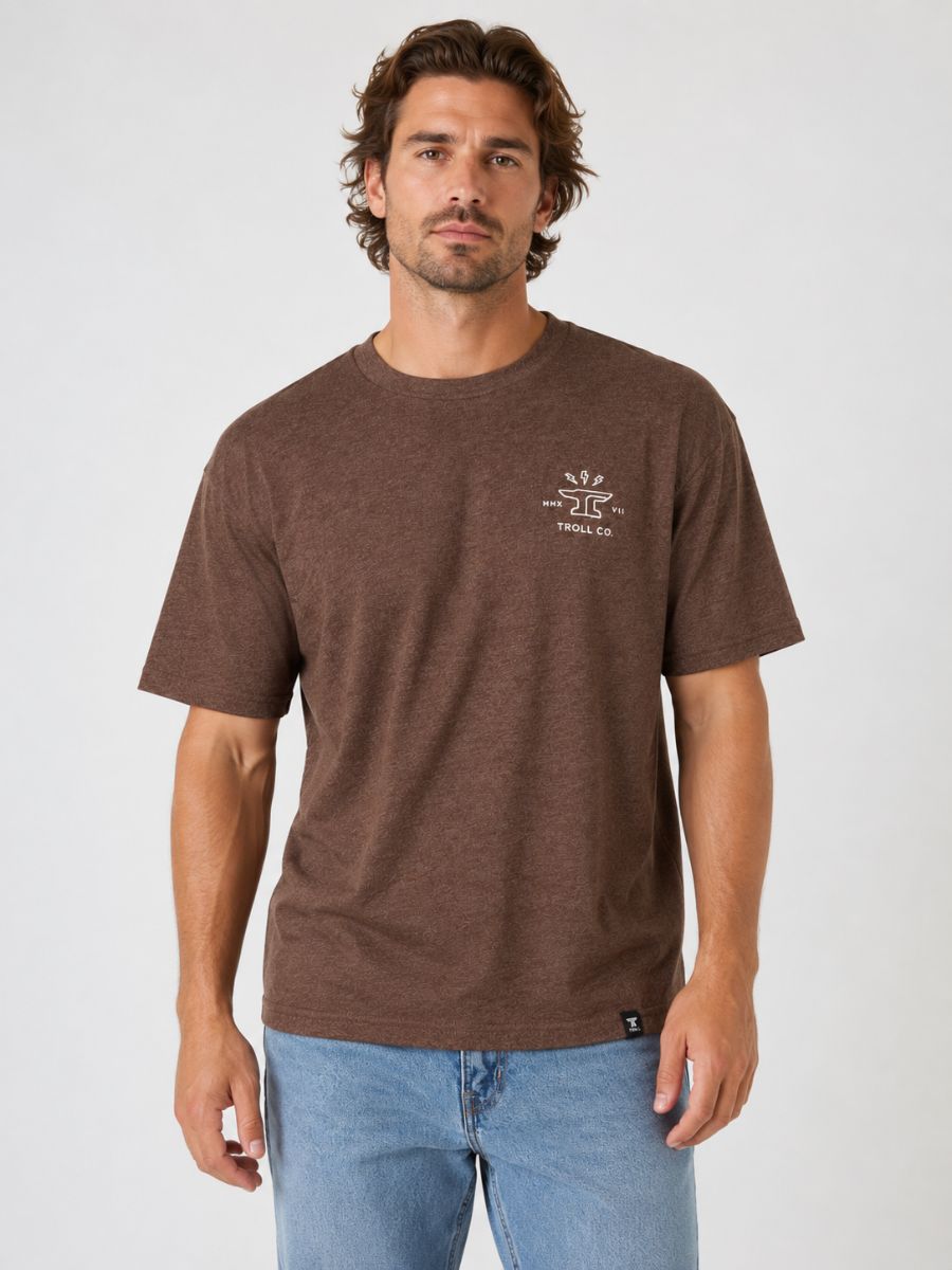 Troll Co. Twisting Wrenches Brown Tee