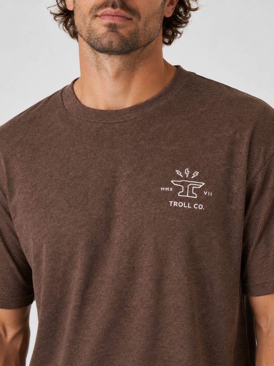 Troll Co. Twisting Wrenches Brown Tee