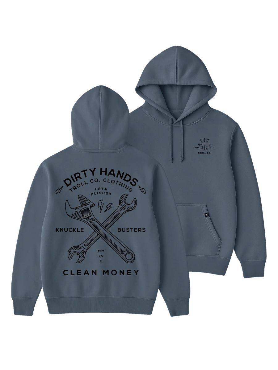 Troll Co. Twisting Wrenches Slate Hoodie