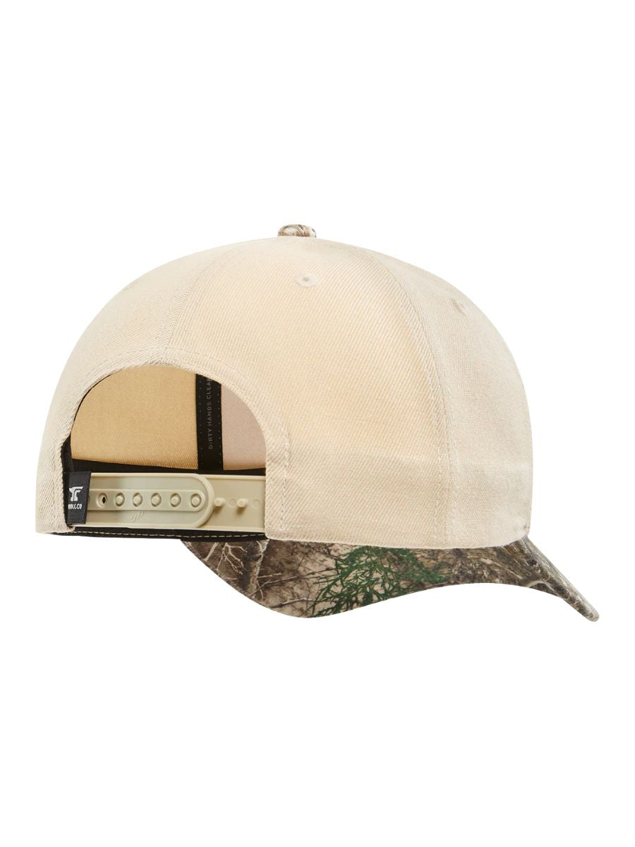 Troll Co. Blue Collar Bottoms Up Realtree Snapback Hat