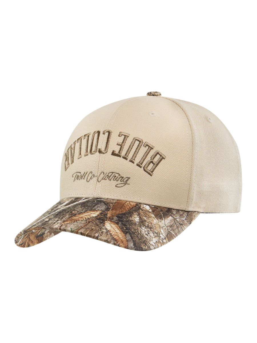 Troll Co. Blue Collar Bottoms Up Realtree Snapback Hat