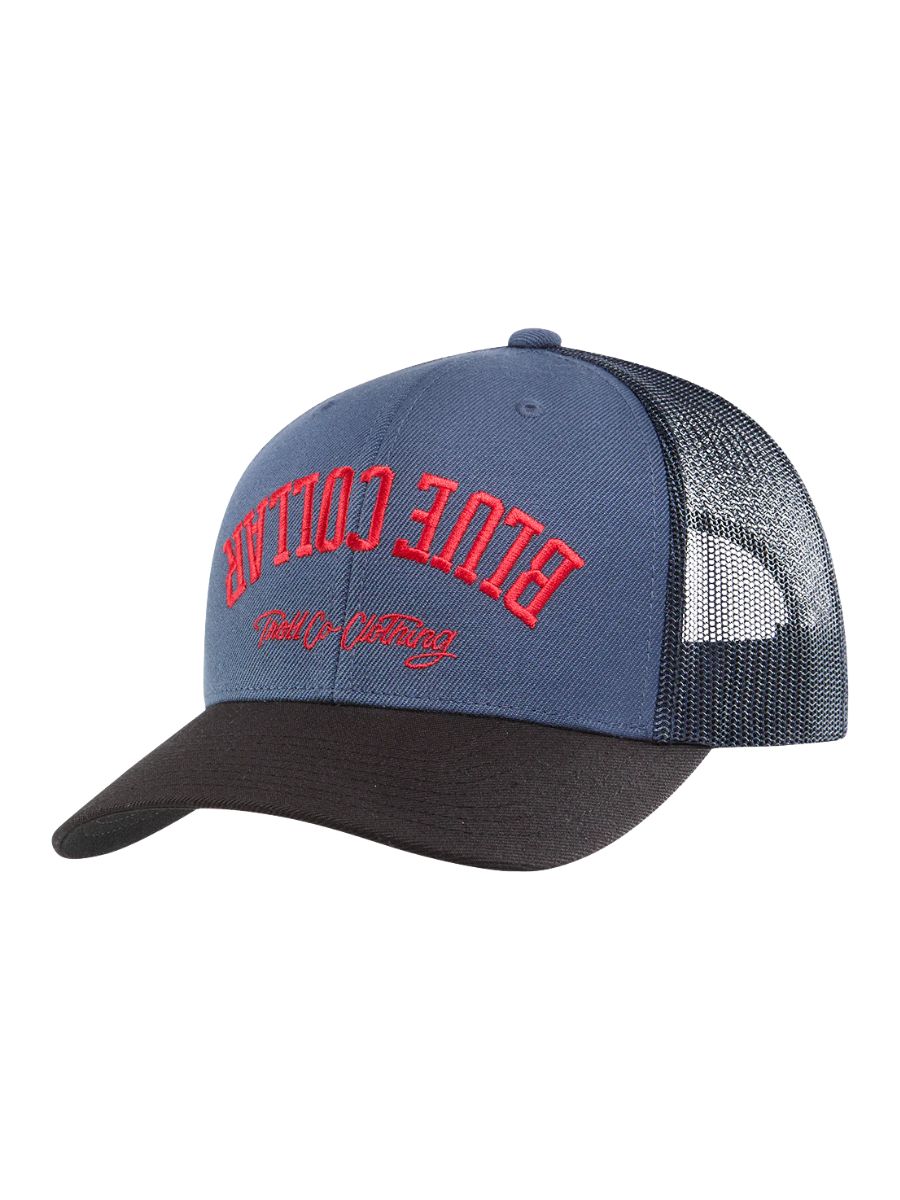 Troll Co. Blue Collar Bottoms Up Trucker Hat