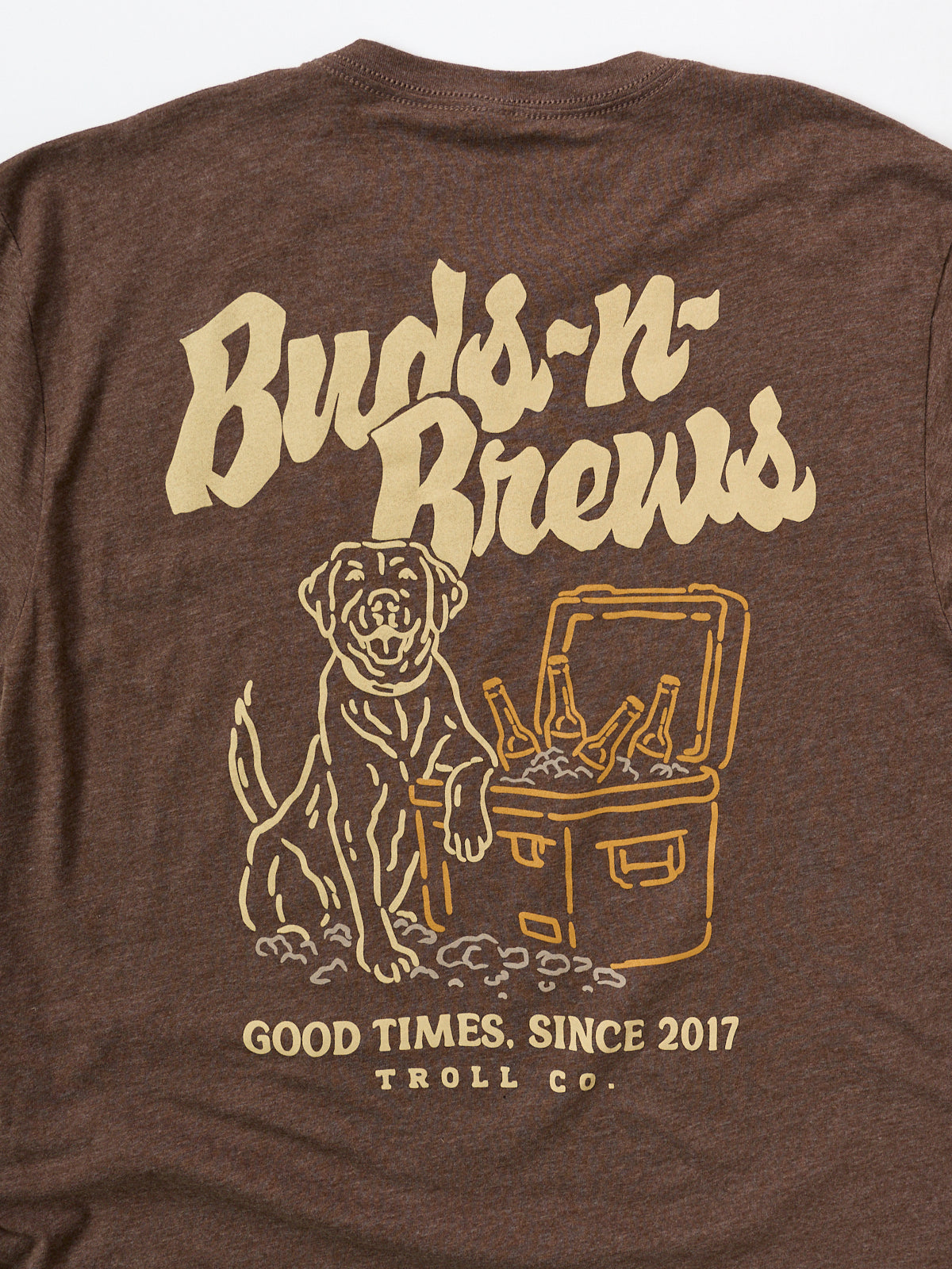 Troll Co. Buds N Brews Brown Tee
