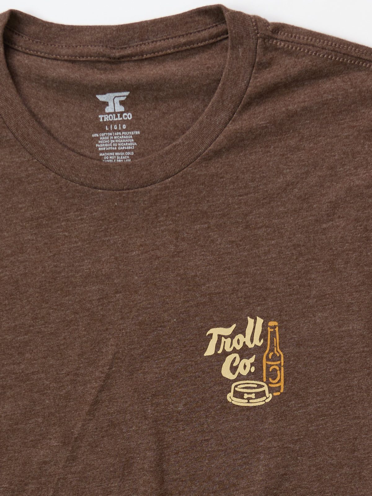 Troll Co. Buds N Brews Brown Tee