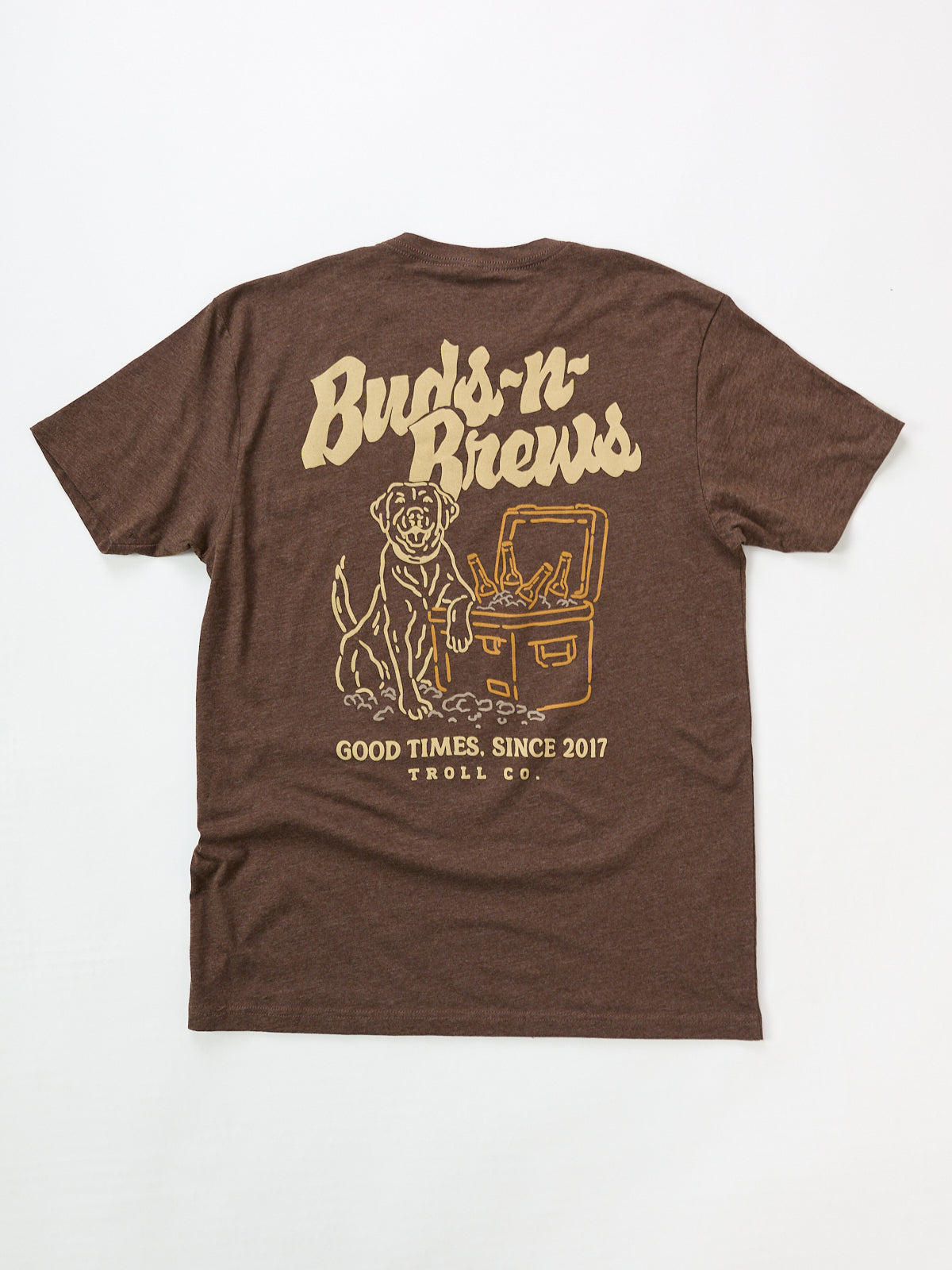Troll Co. Buds N Brews Brown Tee