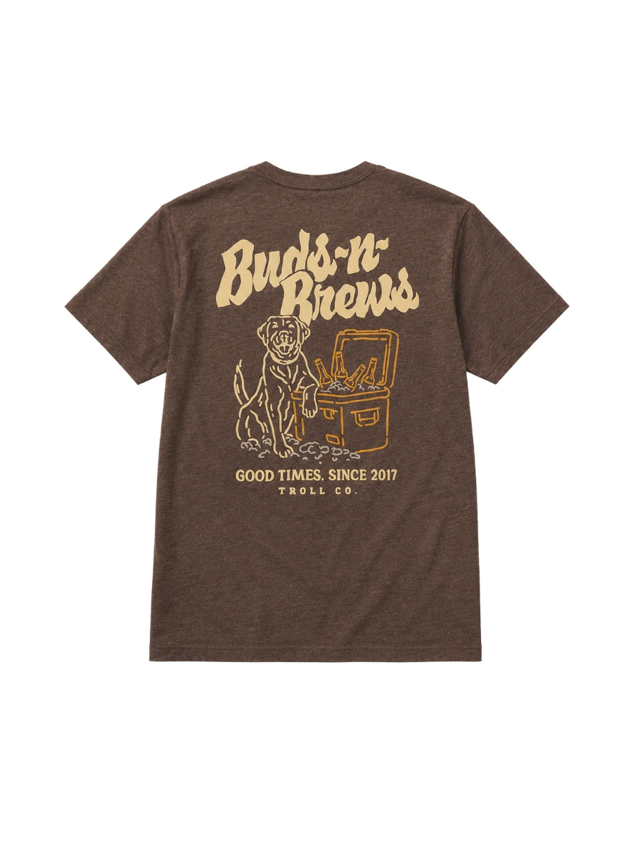 Troll Co. Buds N Brews Brown Tee