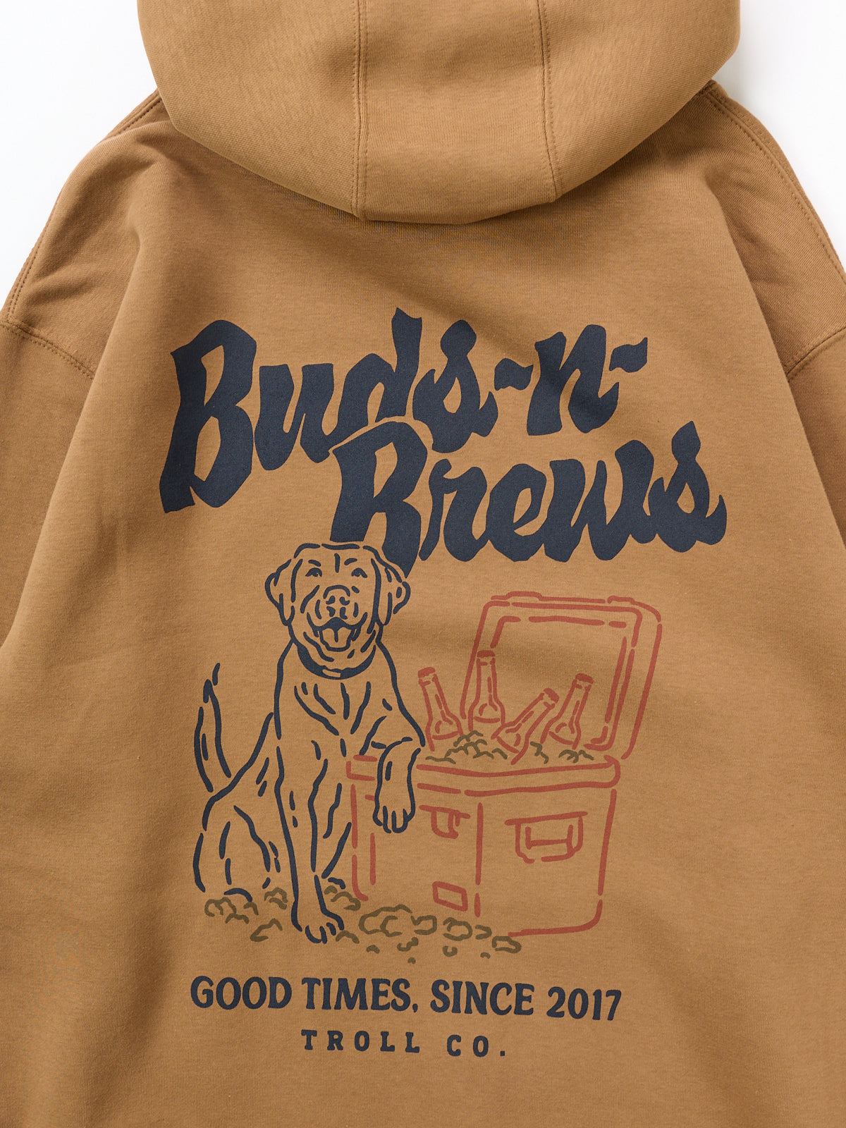 Troll Co. Buds N Brews Tan Hoodie