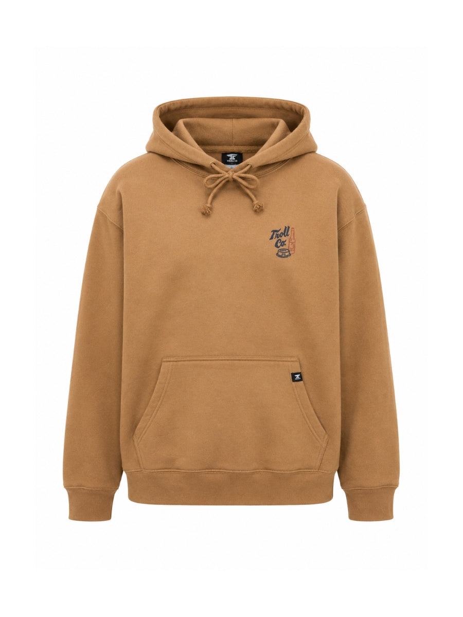 Troll Co. Buds N Brews Tan Hoodie