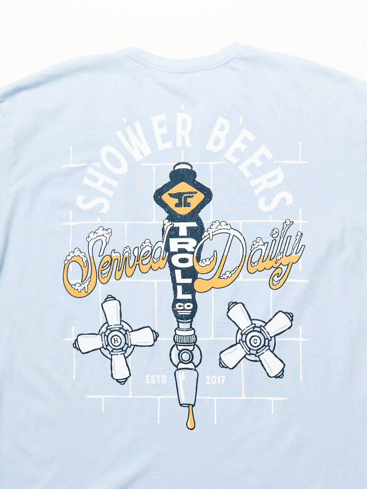 Troll Co. Shower Beers Blue Tee