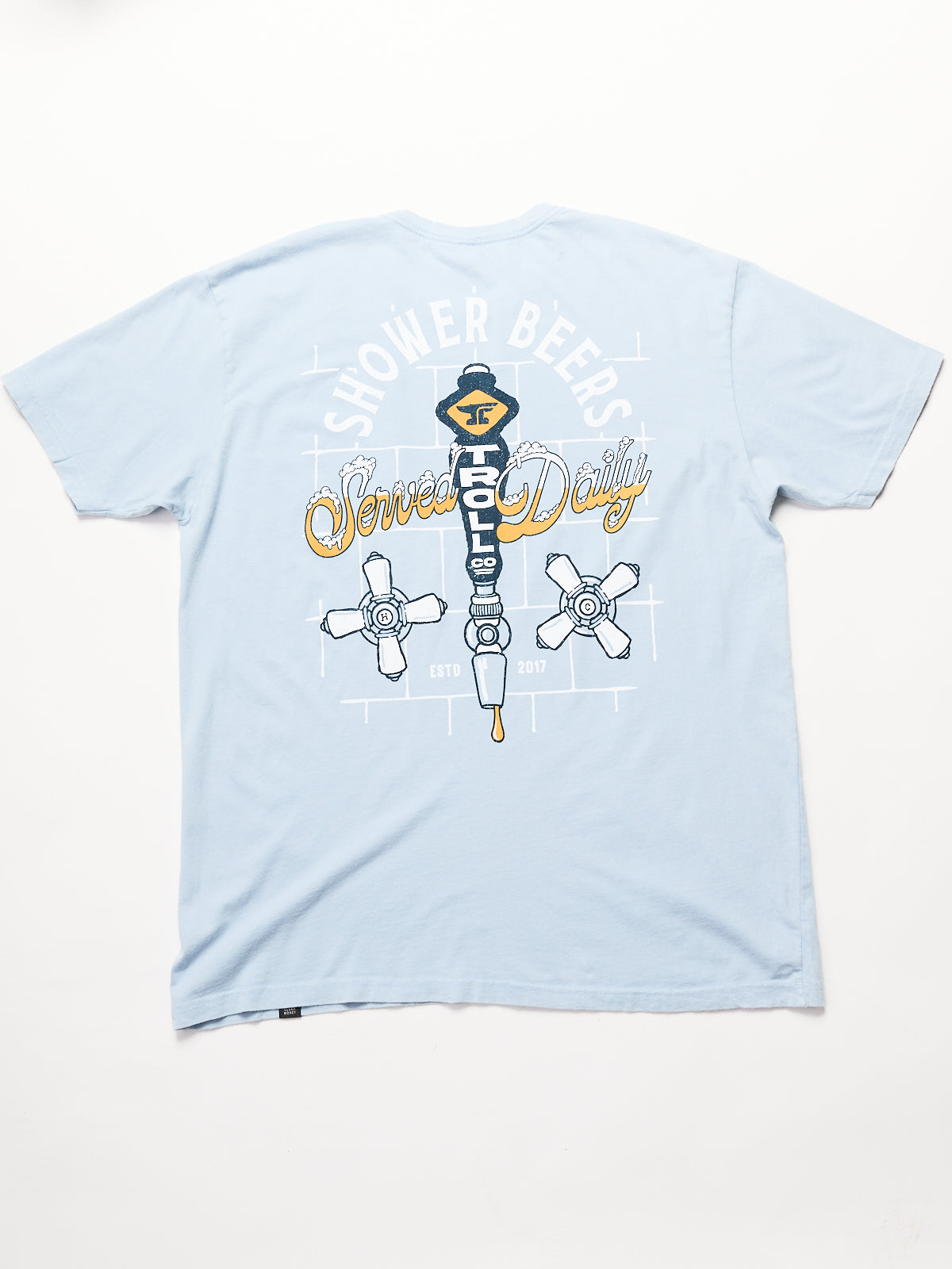 Troll Co. Shower Beers Blue Tee