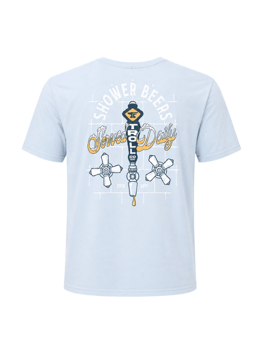 Troll Co. Shower Beers Blue Tee