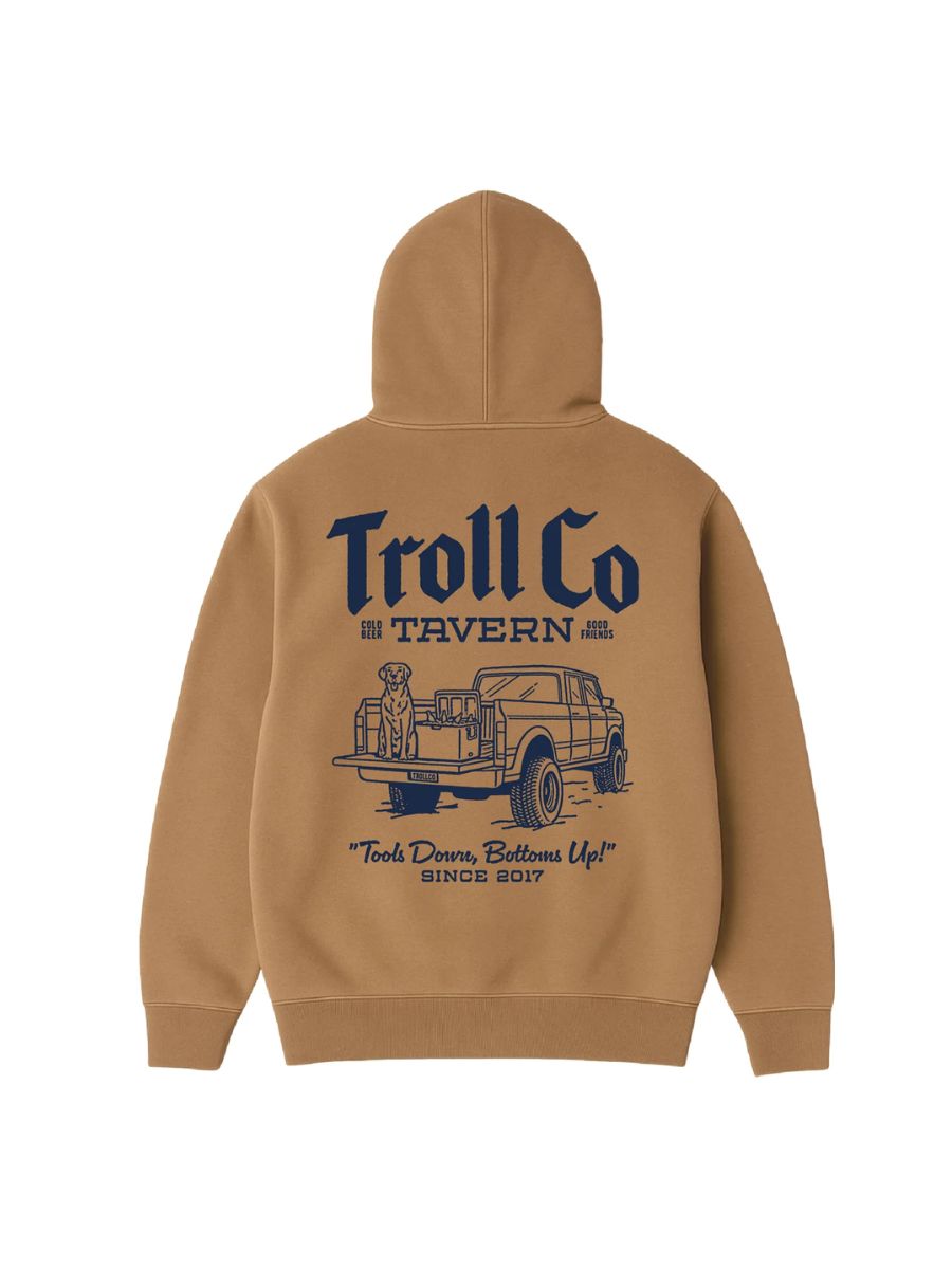 Troll Co. Tavern Tan Hoodie