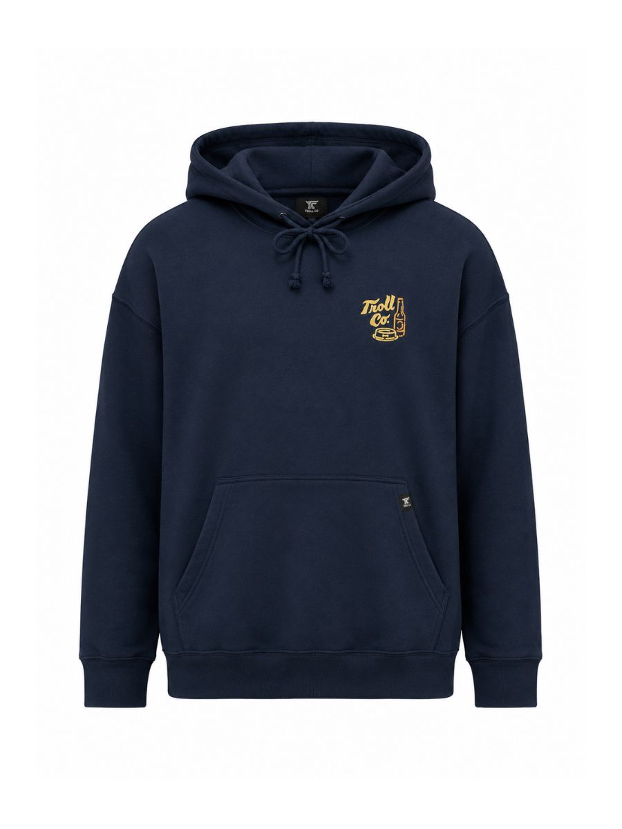 Troll Co. Buds N Brews Navy Hoodie