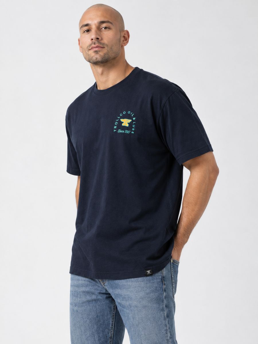 Troll Co. Drummer Girl Navy Tee