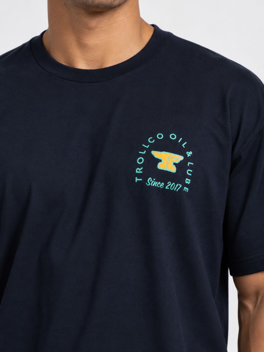 Troll Co. Drummer Girl Navy Tee