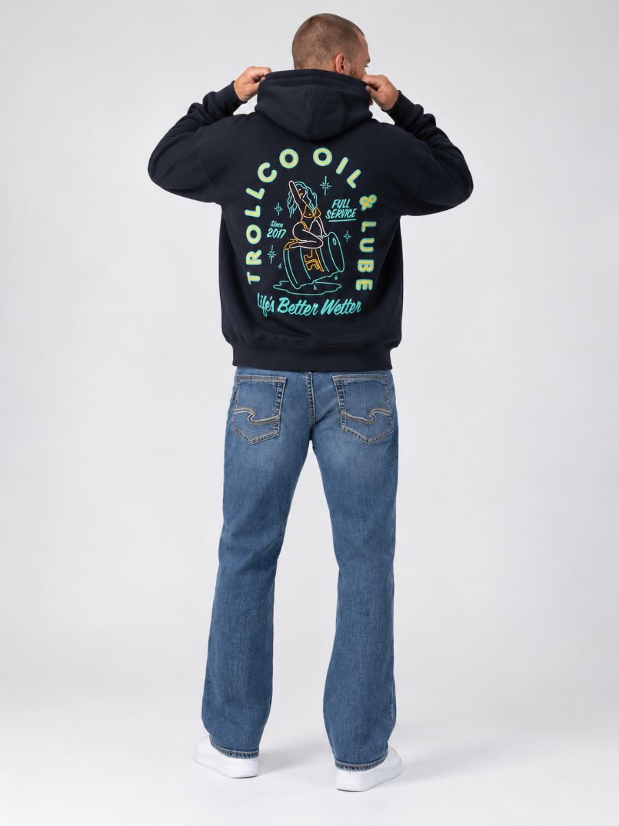Troll Co. Drummer Girl Navy Hoodie
