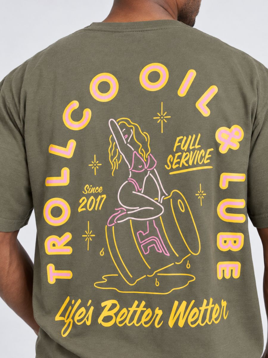 Troll Co. Drummer Girl Army Tee