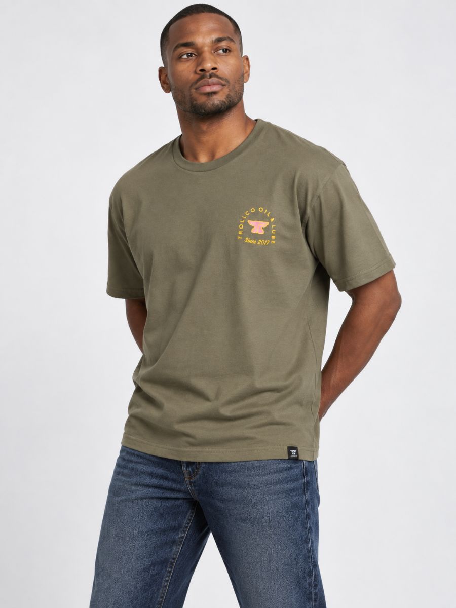 Troll Co. Drummer Girl Army Tee